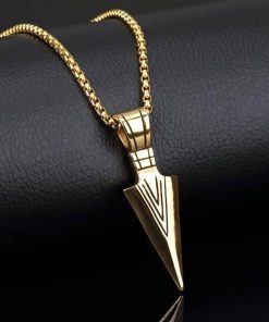 תליון חץ מוזהב