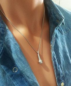 תליון שרשרת מיקרופון מכסף 925